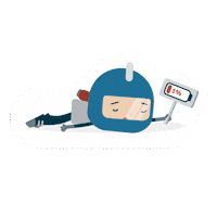 VerVieVas space friday tired sleep Sticker