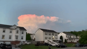 Storm Clouds and Lightning Captured Over Pennsylvania