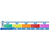 MTContainer train transport container zug Sticker