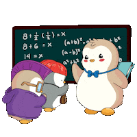 Learn Back To School Sticker by Pudgy Penguins