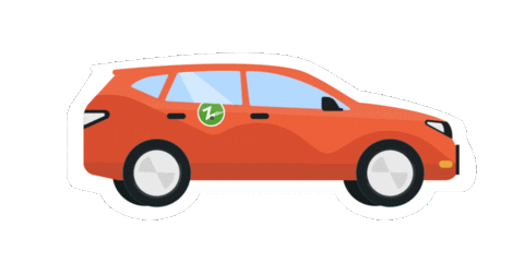 Car Sharing Sticker by Zipcar
