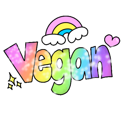 Plant Based Rainbow Sticker by On Planet Weird