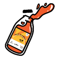 Happy Fun Sticker by Mia Glansie