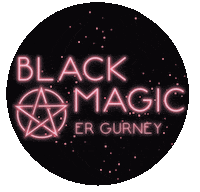 artbysucre black magic blackmagic artbysucre ergurney Sticker