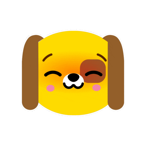 Happy Dog Sticker by Piñata Smashlings