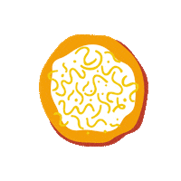 retrolangos food planet magyar hungary Sticker