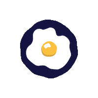 PoachedKitchen coffee good morning morning orange Sticker