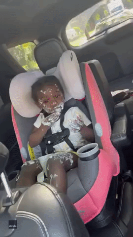 Mom Instantly Regrets Giving Daughter Yogurt in the Car