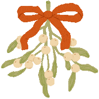 Merry Christmas Kiss Sticker