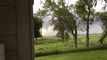 Funnel Cloud Forms Over Pipestone, Minnesota