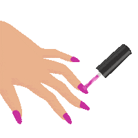 Beauty Salon Pink Sticker