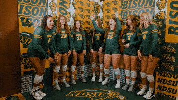 Dance Volleyball GIF by NDSU Athletics