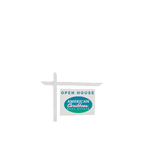 Americancaribbean real estate open house luxury real estate acre Sticker