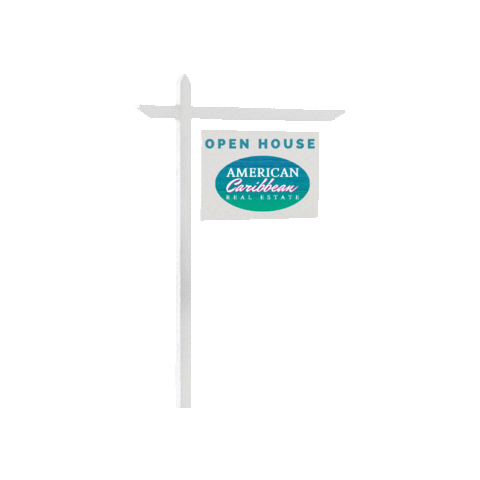 Americancaribbean real estate open house luxury real estate acre Sticker