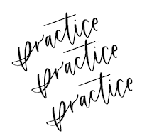 work keep practicing Sticker by Feather Park Lettering