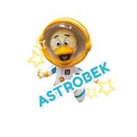 Duck Astronaut Sticker by Visinema Pictures