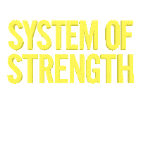 systemofstrength sos systemofstrength resultslivehere thesystemworks Sticker