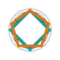 Circle Geometry Sticker by Adrian Valia