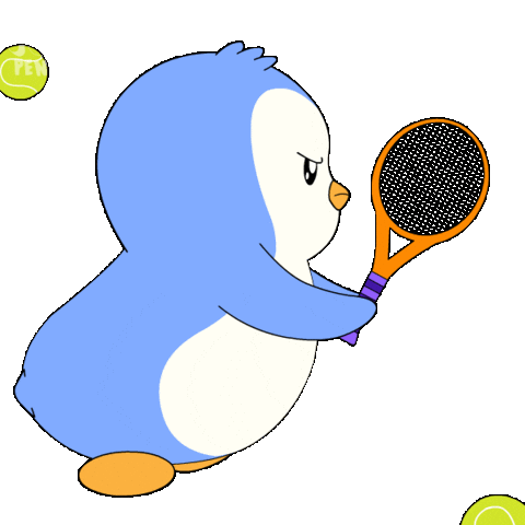 Sport Serve Sticker by Pudgy Penguins
