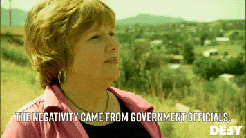 Negativity From Government Officials