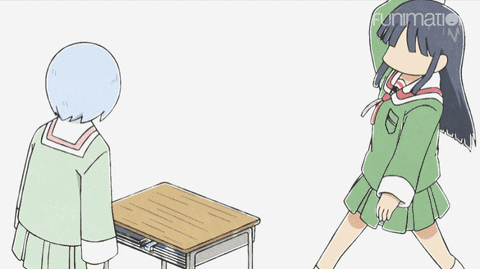 calliecaddie914 giphyupload anime nichijou funimation GIF