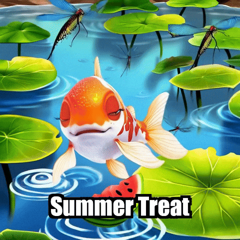 Koi Fish Summer Treat GIF by TheConfishius