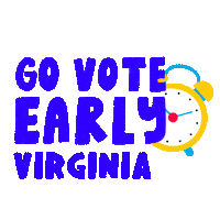 Election Voting Sticker by #GoVote