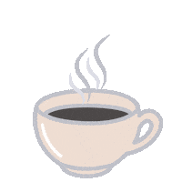 Coffee Time Sticker by Audrey Wolf Co