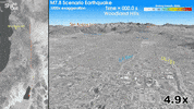 Simulation Shaking GIF by Southern California Earthquake Center
