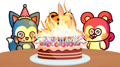 Celebrate Happy Birthday Sticker by OOZ&mates