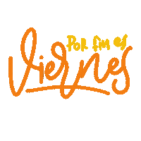 Friday Lettering Sticker