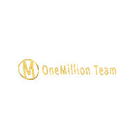 onemillionteam logo text team networking Sticker
