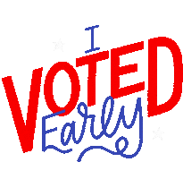 Vote Early Election 2020 Sticker by Art of Voting Early