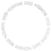 artbymiriam white good good morning morning Sticker