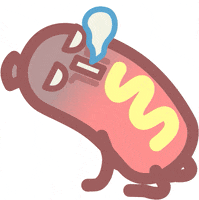 Hot Dog Fun GIF by SAMWOO288