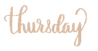 Designedtoloveco thursday brown script days of the week Sticker