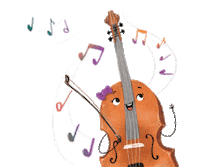 Happy Musical Instruments Sticker by Courtney Woodward