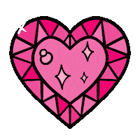 Heart Love Sticker by Natalie Michelle Watson