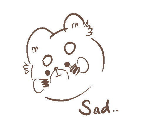 Sad Cat Sticker