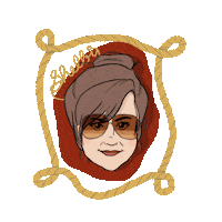 country girl sunglasses Sticker by Libby Cook