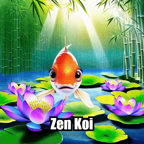 Koi Fish Peace GIF by TheConfishius