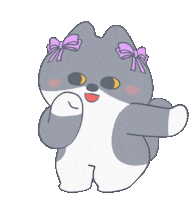 Dance Lily Sticker by Snooze Kittens