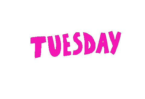 Happy Tuesday Sticker by Kirsten Hurley