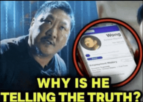 Wong Telling The Truth GIF