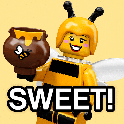 Bee Lego Reactions GIF by LEGO