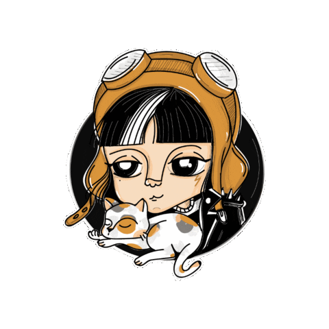Irenenomuerde cat home monday dream Sticker