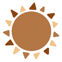 Sun Orange Sticker
