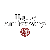 Happy Anniversary Sticker by Rad Red Creative
