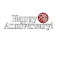 Happy Anniversary Sticker by Rad Red Creative