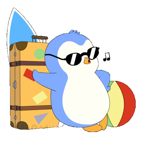 Relaxing Out Of Office Sticker by Pudgy Penguins